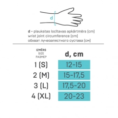 Повязка 0210 лучезапястная с жесткой вставкой N1