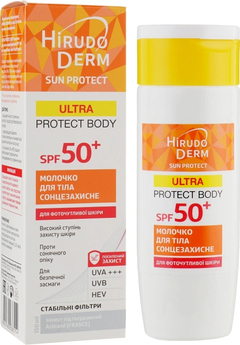 Biokon Hirudo Derm Protectie Solara SPF 50 Ultra Protect Body Lapte corp protector N1