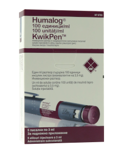 Humalog 100 UI/ml sol.inj.in cartus 3ml N5 (Stilou inlector Kwik Pen) (Co)