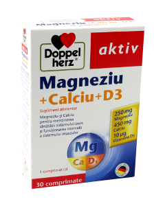 Doppelherz Magnesium+Ca+D3 comprimate N10x3