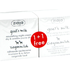 Ziaja Goat`s milk Crema de zi cu lapte de capra 50ml+crema de noapte 50ml N1