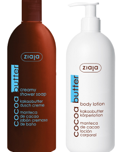 Ziaja Cocoa Butter Lotiune p/u corp cu unt de cacao 400 ml + Sapun cremos de corp 500 ml N1