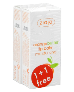 Ziaja Orange Butter Balsam pentru buze cu unt de portocala + balsam p/u buze N1