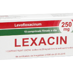 Lexacin 250mg comp.film. N10 (levofloxacinum)