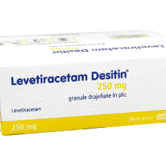 Levetiracetam Desitin granule drajefiate 250mg N30 (levetiracetamum)