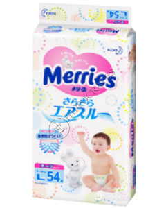 MERRIES Size L №54 9-14kg (SJ) scutece N54