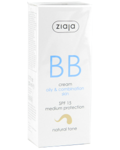 Ziaja BB crema pentru pielea grasa si combinata, ton natural SPF 15 N1