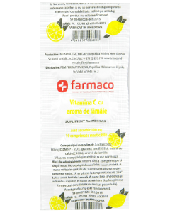 Acid ascorbic cu glucoza (vitamina C) lamaie N10