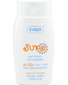 Ziaja Sun. Lotiune p/u bronz p/u copii SPF 50 N1