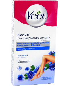 VEET Benzi depilatoare ceara rece corp piele sensibila N12