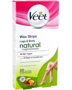 VEET Benzi depilatoare ceara rece corp Natural Inspiration ulei Argan N20