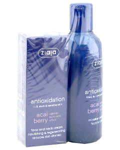 Ziaja Acai Berry Crema Fata Hranitoare si Regeneranta +Gel-scrab micelar N1