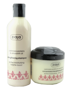 Ziaja Cashmere Proteins masca pentru par + sampon N1