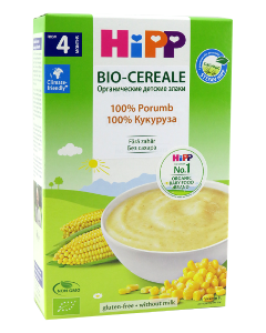 HIPP Terci organic fara lapte 100 % Porumb ( 4 luni) 200 g /2840/ N1