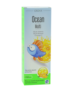 Ocean Omega 3 multivitamin cu gust de miere si portocala N1