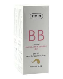 Ziaja BB crema pentru pielea normala,uscata,sensibila, ton natural SPF 15 + BB crema ton natural N1