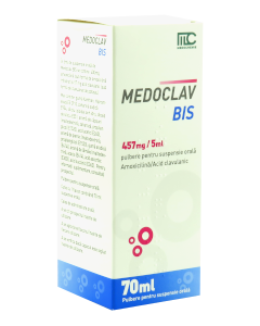 Medoclav BIS pulb/susp.orala 457mg/5ml 70ml