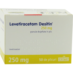 Levetiracetam Desitin granule drajefiate 250mg N50 (levetiracetamum) (Co)