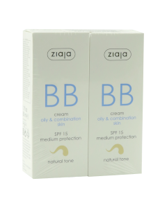 Ziaja BB crema pentru pielea grasa si combinata, ton natural SPF 15 (1+1) N1