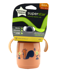 Cana Sippee (6+) 300 ml (roz) cu protectie Bacshield TT0392 N1