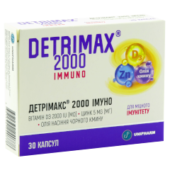 Detrimax Vitamina D3 Immuno N30