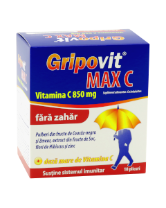 GripoVit MAX C plicuri N10 fără zahăr