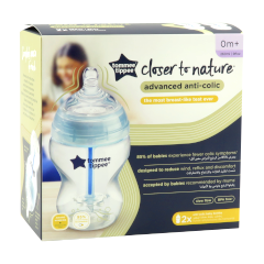 Biberon (0+) 260 ml anticolici sistem de ventilatie 2 buc TT0028 N1