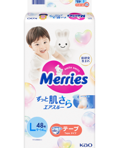 MERRIES Size L №48 9-14 kg (SJ) scutece N1