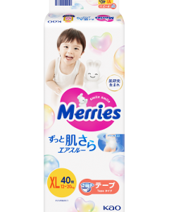 MERRIES Size XL №40 12-20 kg (SJ) scutece N1