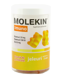 Molekin Imuno jeleuri cu aroma de portocale 3 ani+ N60