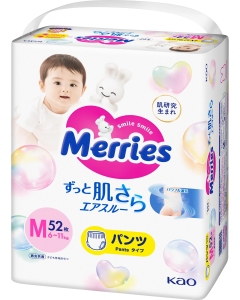 MERRIES Size M №52 6-11 kg (SJ) scutece N1