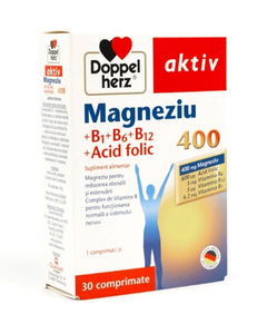 Doppelherz Magneziu + Vit.B + Ac.Folic N30