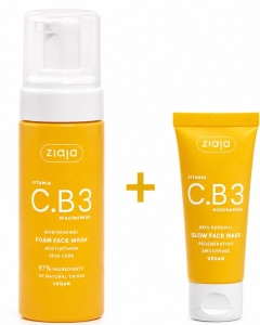 Ziaja Vitamin C.B3 Niacinamide spuma curatare + masca fata N1