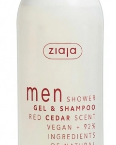 Ziaja Men Gel de duș și șampon Red Cedar N1