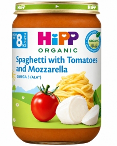 HIPP Piure Spaghete bio cu tomate și mozzarella (8 luni) N1