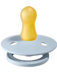BIBS Suzeta Colour Latex, Tetina Rotunda, 6 luni+ Baby Blue N1