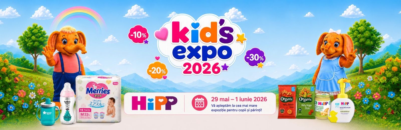 Kids Expo - Sărbătoare de familie la standul HiPP și Hippocrates