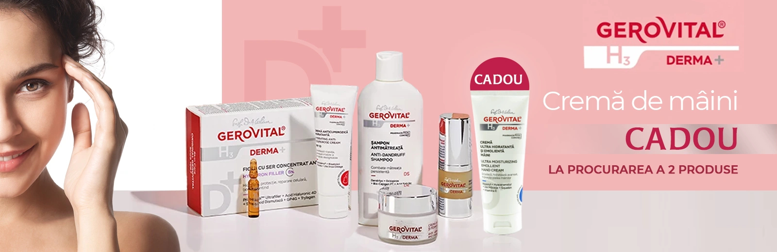 Toată Luna Decembrie în farmaciile Hippocrates cadouri de la Gerovital H3 Derma +