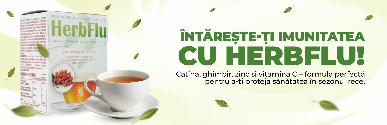 HerbFlu - fortifica imunitatea în viroze!