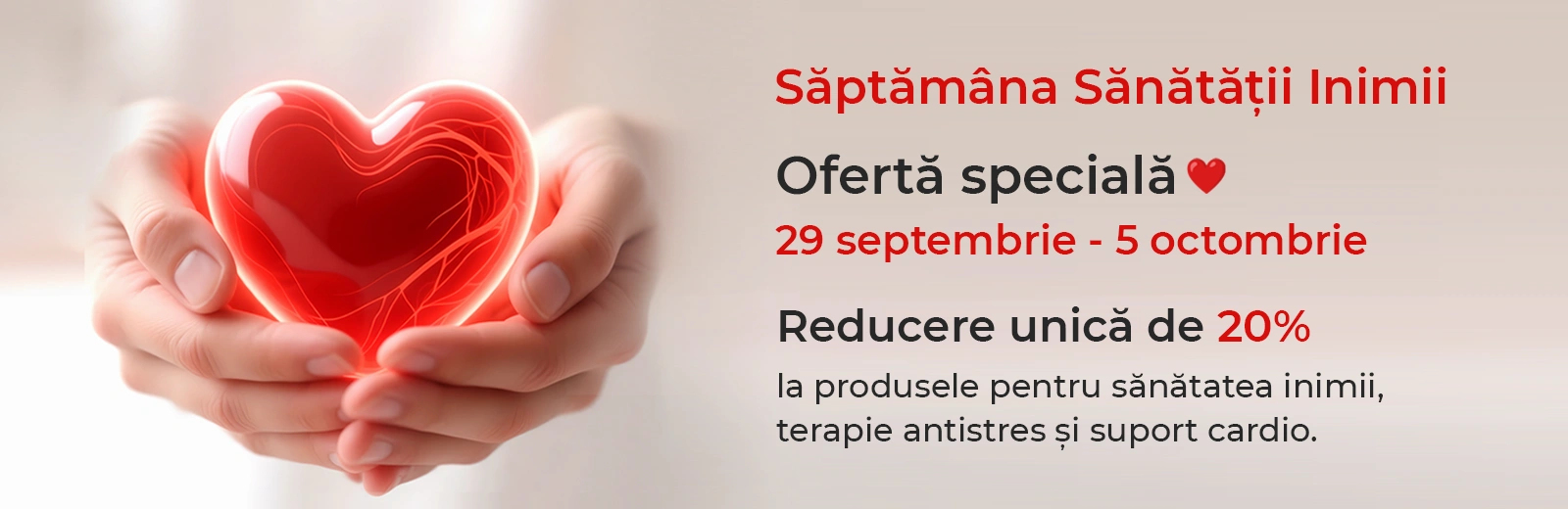Săptămâna Sănătății Inimii la Hippocrates ❤️ -20% la produsele cardio