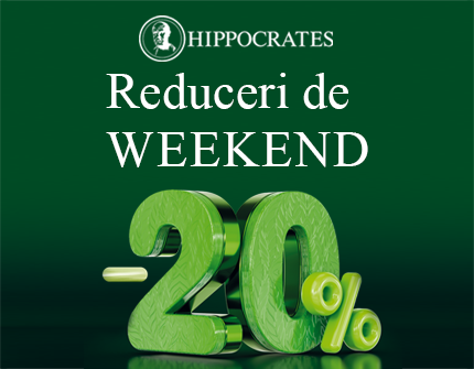 Reduceri de weekend în rețeaua de farmacii Hippocrates: -20% reducere la o gamă variată de produse!